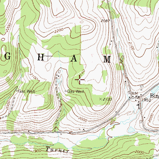 Topographic Map of Township of Bingham, PA
