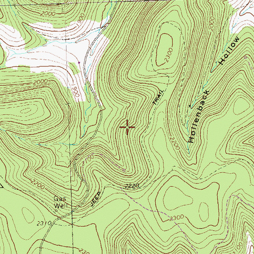 Topographic Map of Township of Clara, PA