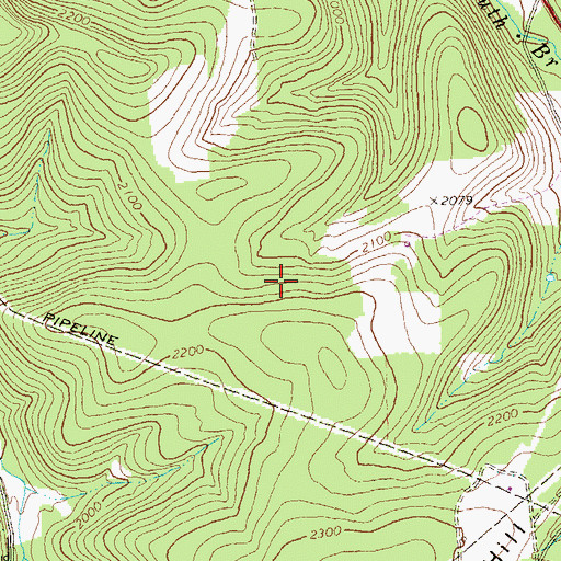 Topographic Map of Township of Hebron, PA