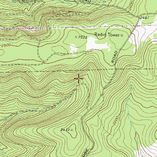 Topographic Map of Township of Hector, PA