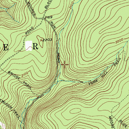 Topographic Map of Township of Homer, PA