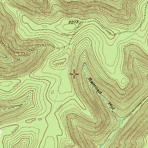Topographic Map of Township of Sylvania, PA