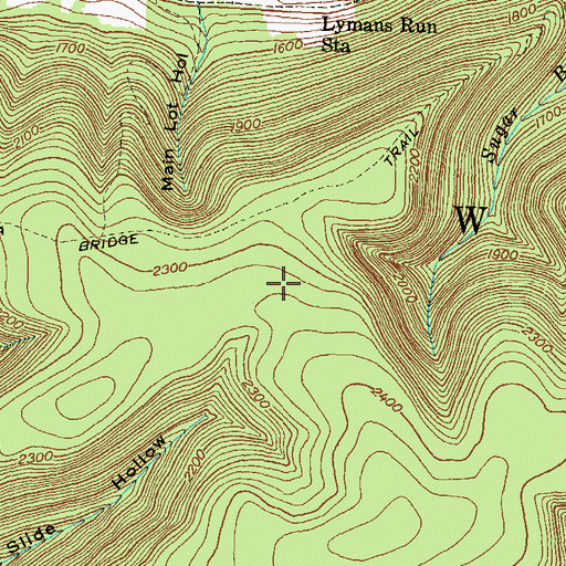 Topographic Map of Township of West Branch, PA