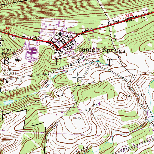 Topographic Map of Township of Butler, PA