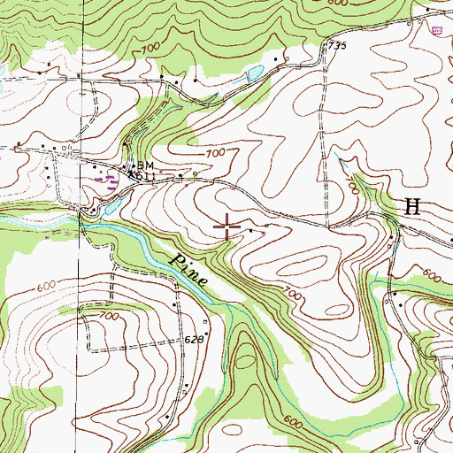 Topographic Map of Township of Hubley, PA