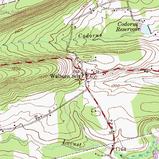 Topographic Map of Township of Ryan, PA