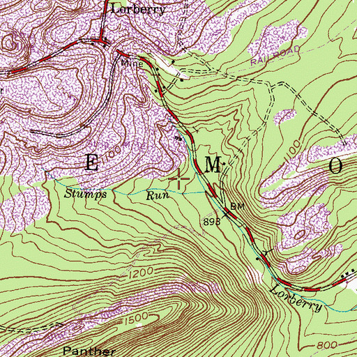 Topographic Map of Township of Tremont, PA