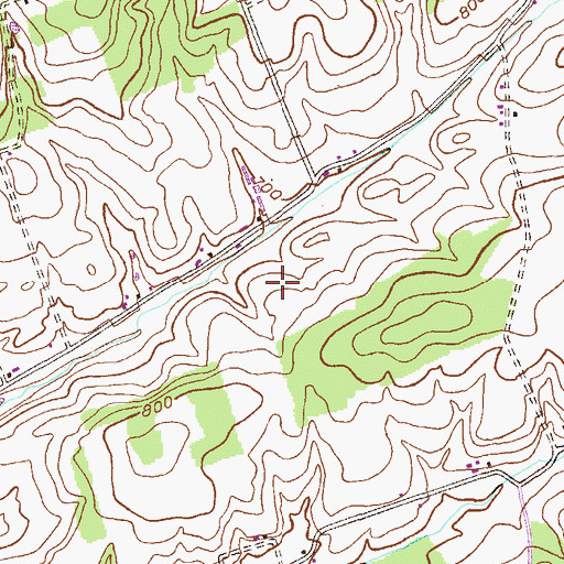 Topographic Map of Township of Wayne, PA