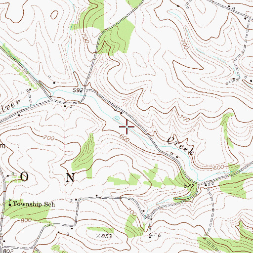 Topographic Map of Township of Union, PA