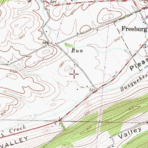 Topographic Map of Township of Washington, PA