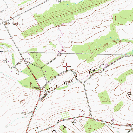 Topographic Map of Township of West Beaver, PA