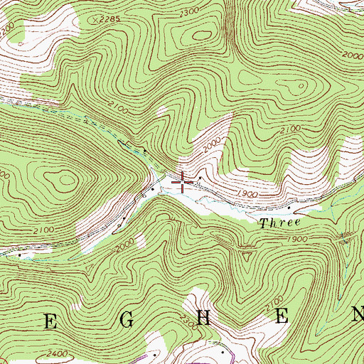 Topographic Map of Township of Allegheny, PA