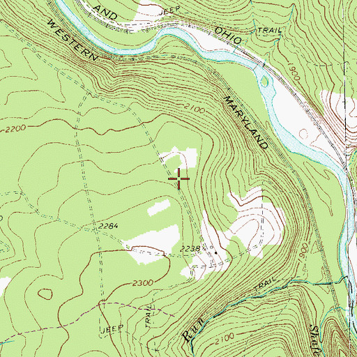 Topographic Map of Township of Black, PA