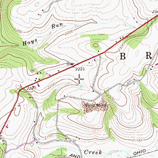 Topographic Map of Township of Brothersvalley, PA