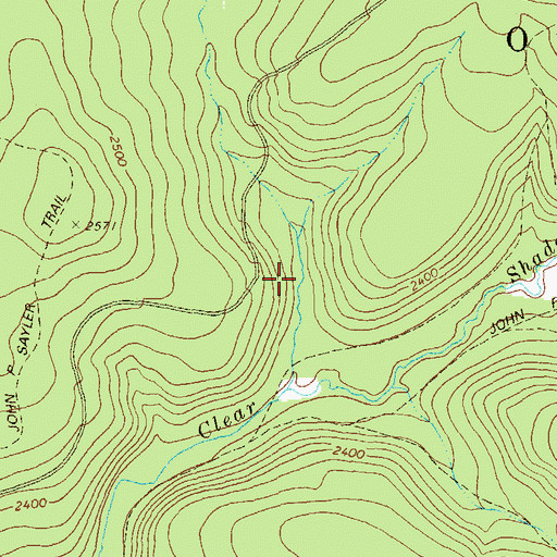 Topographic Map of Township of Ogle, PA