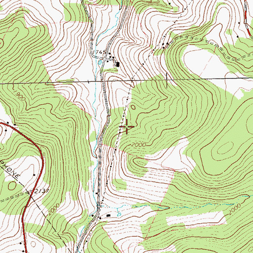 Topographic Map of Township of Quemahoning, PA