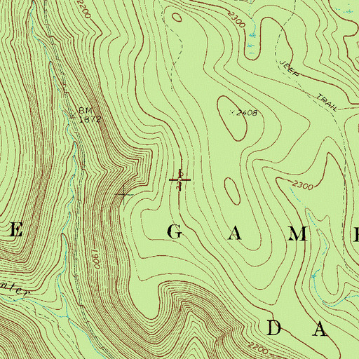 Topographic Map of Township of Davidson, PA