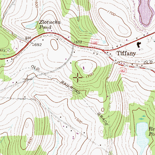 Topographic Map of Township of Bridgewater, PA