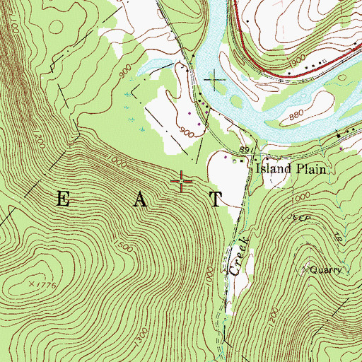 Topographic Map of Township of Great Bend, PA