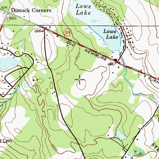 Topographic Map of Township of Herrick, PA