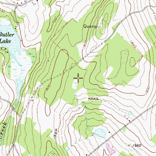 Topographic Map of Township of Jackson, PA