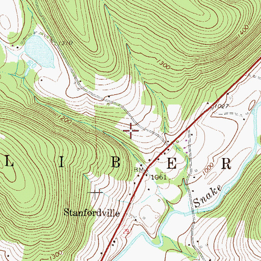 Topographic Map of Township of Liberty, PA