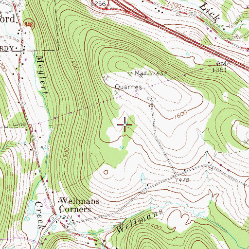 Topographic Map of Township of New Milford, PA