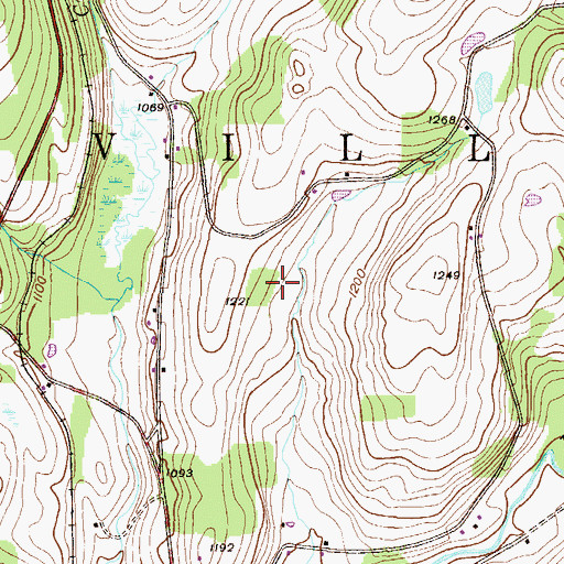 Topographic Map of Township of Springville, PA