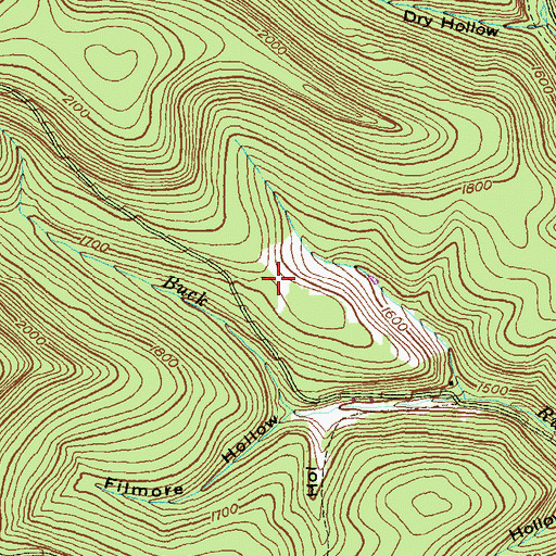 Topographic Map of Township of Elk, PA