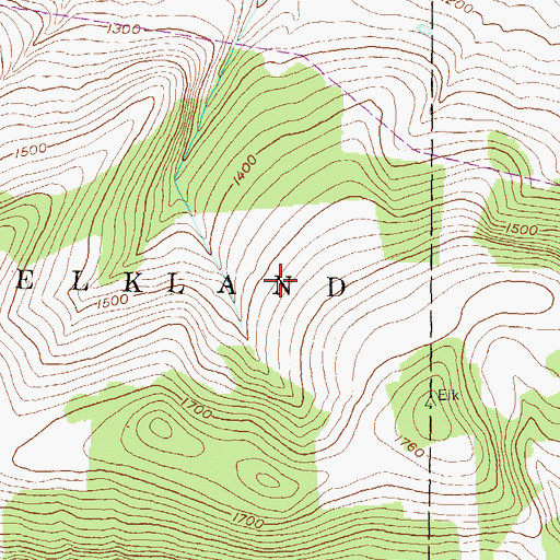 Topographic Map of Township of Elkland (historical), PA