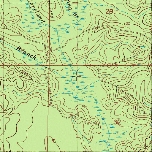 Topographic Map of Little Boggy Branch, AL