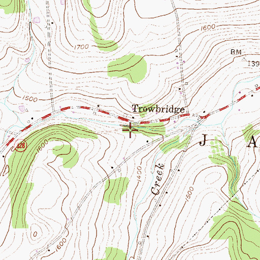 Topographic Map of Township of Jackson, PA