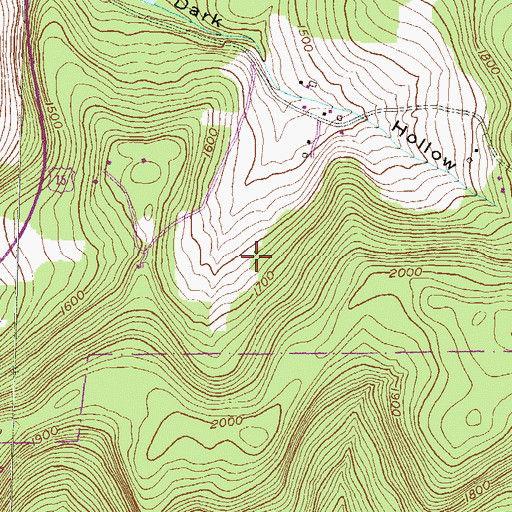 Topographic Map of Township of Tioga, PA