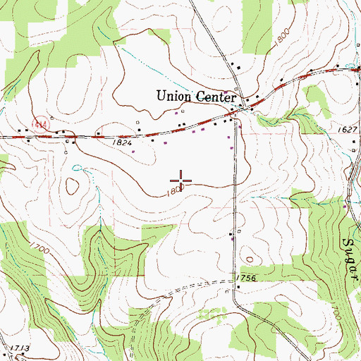 Topographic Map of Township of Union, PA