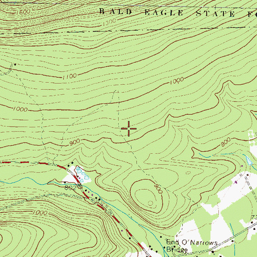 Topographic Map of Township of West Buffalo, PA