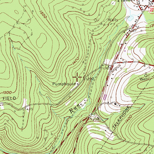 Topographic Map of Township of Cornplanter, PA