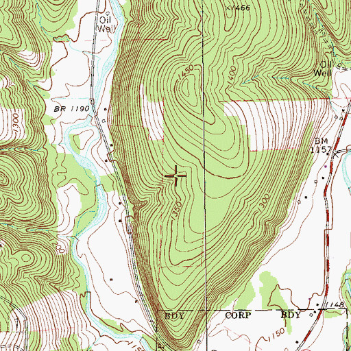 Topographic Map of Township of Jackson, PA