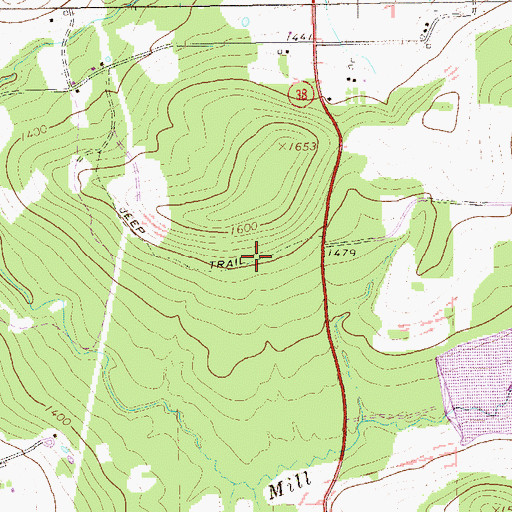 Topographic Map of Township of Richland, PA