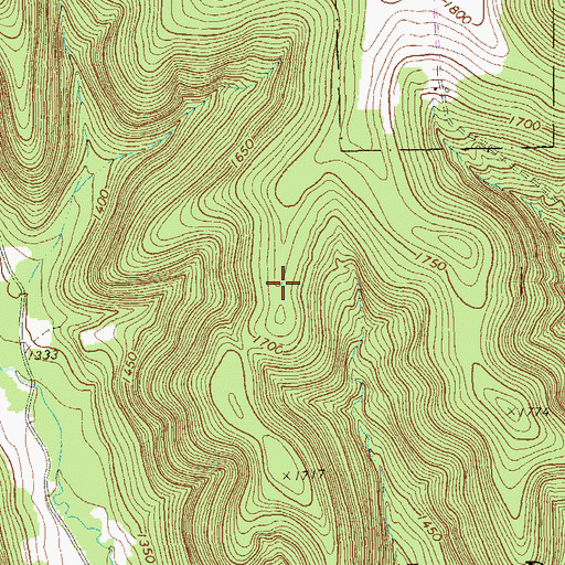 Topographic Map of Township of Pittsfield, PA