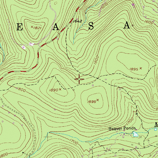 Topographic Map of Township of Pleasant, PA
