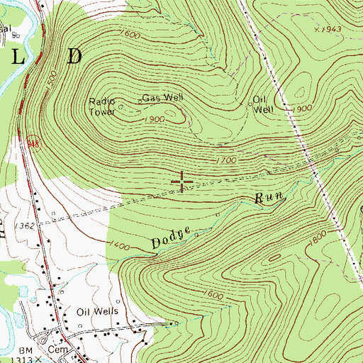 Topographic Map of Township of Sheffield, PA