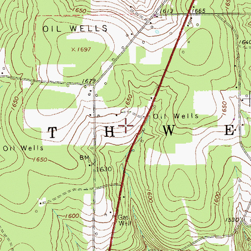 Topographic Map of Township of Southwest, PA