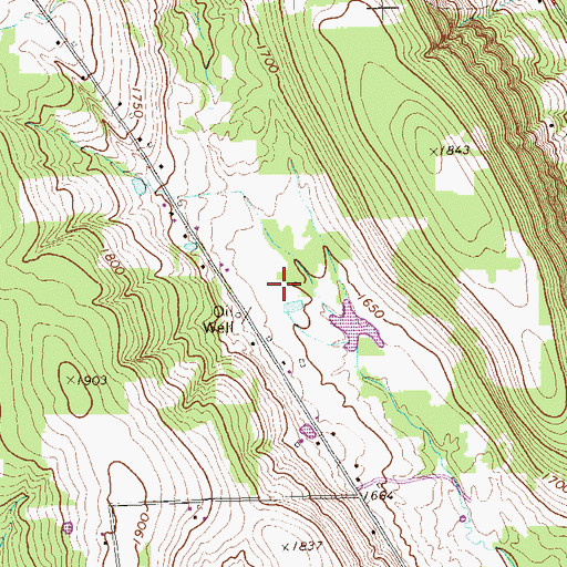 Topographic Map of Township of Sugar Grove, PA