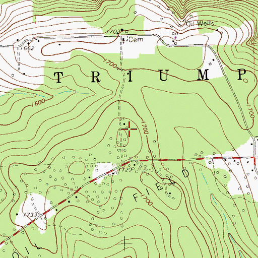 Topographic Map of Township of Triumph, PA
