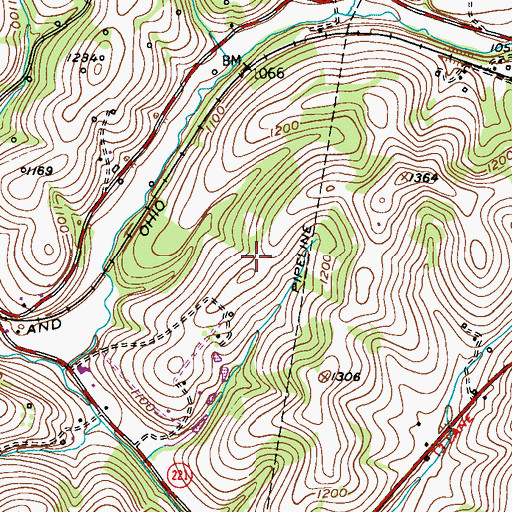 Topographic Map of Township of Buffalo, PA