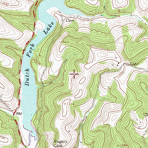 Topographic Map of Township of Donegal, PA