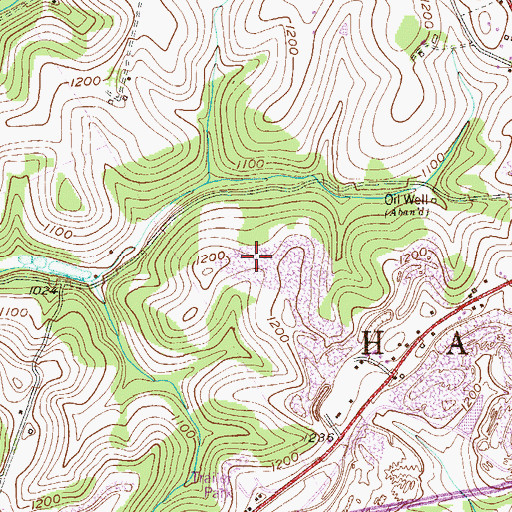 Topographic Map of Township of Hanover, PA