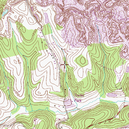 Topographic Map of Township of Robinson, PA