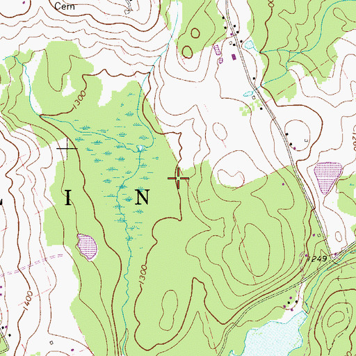 Topographic Map of Township of Berlin, PA