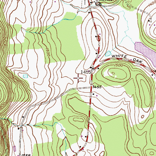 Topographic Map of Township of Clinton, PA